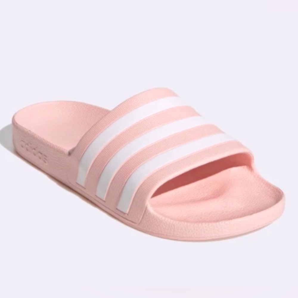 💝 Nwt New Adidas ADILETTE Aqua Slides Vapour Blush Pink 7